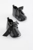 Schwarzes Lackleder - Baby Geschnürte Stiefel (0–18 Monate)