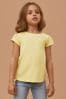 Gelb - Daisy T-Shirt mit Tasche (1,5-16 Jahre)
