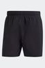 adidas Dark Black Solid CLX Short Length Swim Shorts