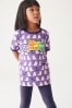 Little Bird by Jools Oliver Purple Ghost Short Sleeve Halloween T-Shirt