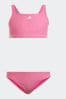 adidas Pink Performance 3-Stripes Bikini