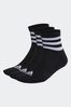 adidas Black 3-Stripes Cushioned Sportswear Mid-Cut Socks 3 Pairs