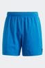 adidas Blue Performance Solid CLX Short-Length Swim Shorts