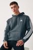 Adidas Essentials Fleece-Kapuzensweatshirt mit 3 Streifen