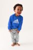 adidas Blue Sportswear Badge Of Sport Jogger Set