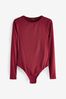 self. Red Smoothing Comfort Long Sleeve Body