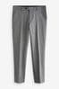 Grey Tailored Fit Signature Wool Textured Suit Trousers