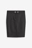 Black Hardware Detail Mini Skirt