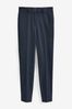Navy Blue Tailored Stretch Skinny Trousers
