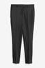 Black Tailored Stretch Skinny Trousers, Regular