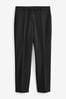 Black Tailored Stretch Slim Trousers, Regular