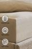 Natural 100% Cotton Supersoft Brushed Deep Fitted Sheet, Deep Fitted