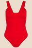 Accessorize Red Lexi Shaping Swimsuit