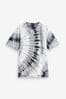 Grey Relaxed Fit Tie-Dye Short Sleeve T-Shirt (3-16yrs)