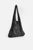 Black Knit Slouch Shoulder Bag