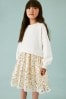 Cream/Gold Sweat Dress (3-12yrs)