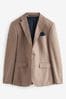 Stone Regular Fit Wool Donegal Suit: Jacket