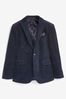 Blue Slim Fit Corduroy Suit Jacket