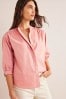 Boden Pink Relaxed Poplin Shirt