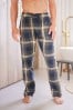 Grün - Pyjama-Hosen aus gebürstetem Webmaterial mit Karos