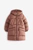 Pink/Mink Shower Resistant Double Stitch Padded Coat (3-16yrs)