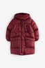 Red Shower Resistant Double Stitch Padded Coat (3-16yrs)