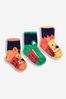 JoJo Maman Bébé Navy 3-Pack Snappy Safari Socks