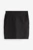 Black Ponte Jersey Mini Skirt, Regular