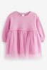 Rosa - Party-Sweatkleid (3 Monate bis 7 Jahre)