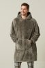 Neutral Oversized Blanket Hoodie