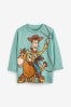 Teal Blue Disney Toy Story Woody Long Sleeve License T-Shirt (3mths-8yrs)