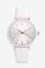 Silver Shimmer Simple Strap Watch