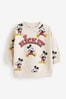 Neutral Cream All Over Print Disney Mickey Officine Sweatshirt (3mths-8yrs)