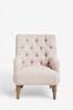 Tweedy Plain Blush Pink Collection Luxe Wolton Highback Accent Chair