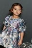 Silver Floral Jacquard Prom Dress (3mths-10yrs)