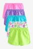 Purple/Pink/Blue/Lime/Floral Brights 5 Pack Shorts (3-16yrs), 5 Pack