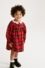 Red Check Lace Collar Dress Gar (3mths-8yrs)