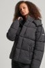 Superdry Black Hooded Ripstop Puffer Jacket