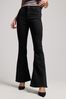 Superdry Black Organic Cotton High Waisted Skinny Flare Jeans