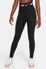 Nike Black Logo Tape High Waisted Leggings