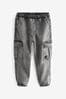 Grey Denim Cargo Jeans With Elasticated Waist (3-16yrs)