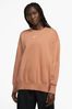 Nike Amber Orange Oversized Mini Swoosh Sweatshirt