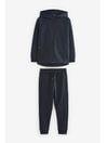 Azul marino - Conjunto de sudadera y pantalones deportivos con diseño técnico (3-16 años)