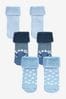 Blue Towelling Socks 3 Pack (0mths-2yrs)
