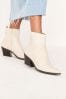 Bone White Regular/Wide Fit Forever Comfort® Cowboy/Western Ankle Boots