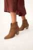 Tan Brown Regular/Wide Fit Forever Comfort® Leather Cowboy/Western Boots, Regular/Wide Fit