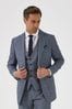 Skopes Blue Tailored Fit Reece Check Suit: Jacket