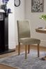 Set of 2 Tweedy Chenille Mid Natural Milford Non Buttoned Dining Chairs, Non Buttoned