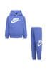 Nike par Pale Blue Little Kids Club Fleece Tracksuit Set
