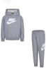 Nike Grey Little Kids Club Fleece Tracksuit Set